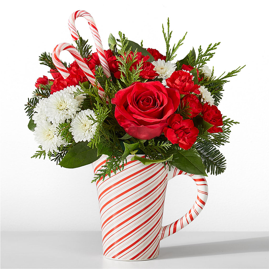 Peppermint Swirl Mug – Jose Arrangements, Los Angeles CA