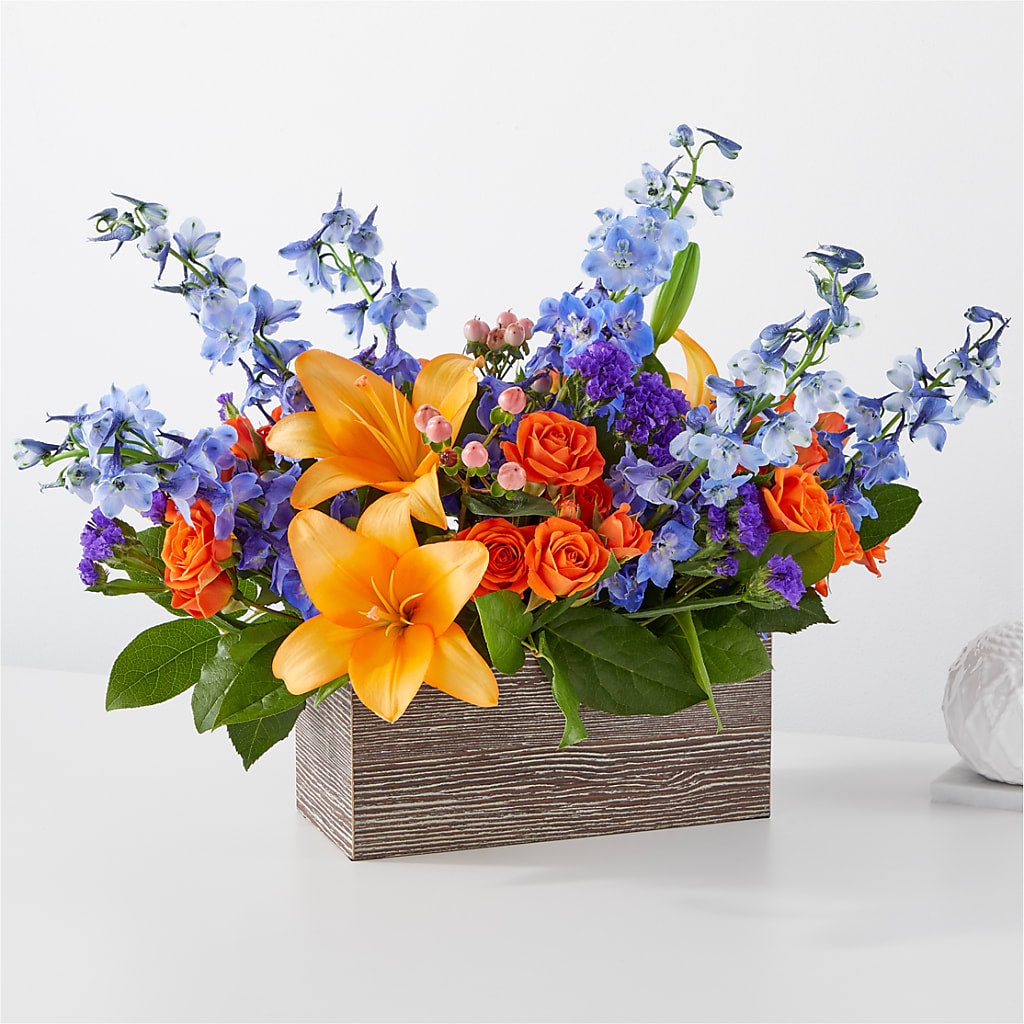 Radiant Citrus Box Bouquet – Jose Arrangements, Los Angeles CA