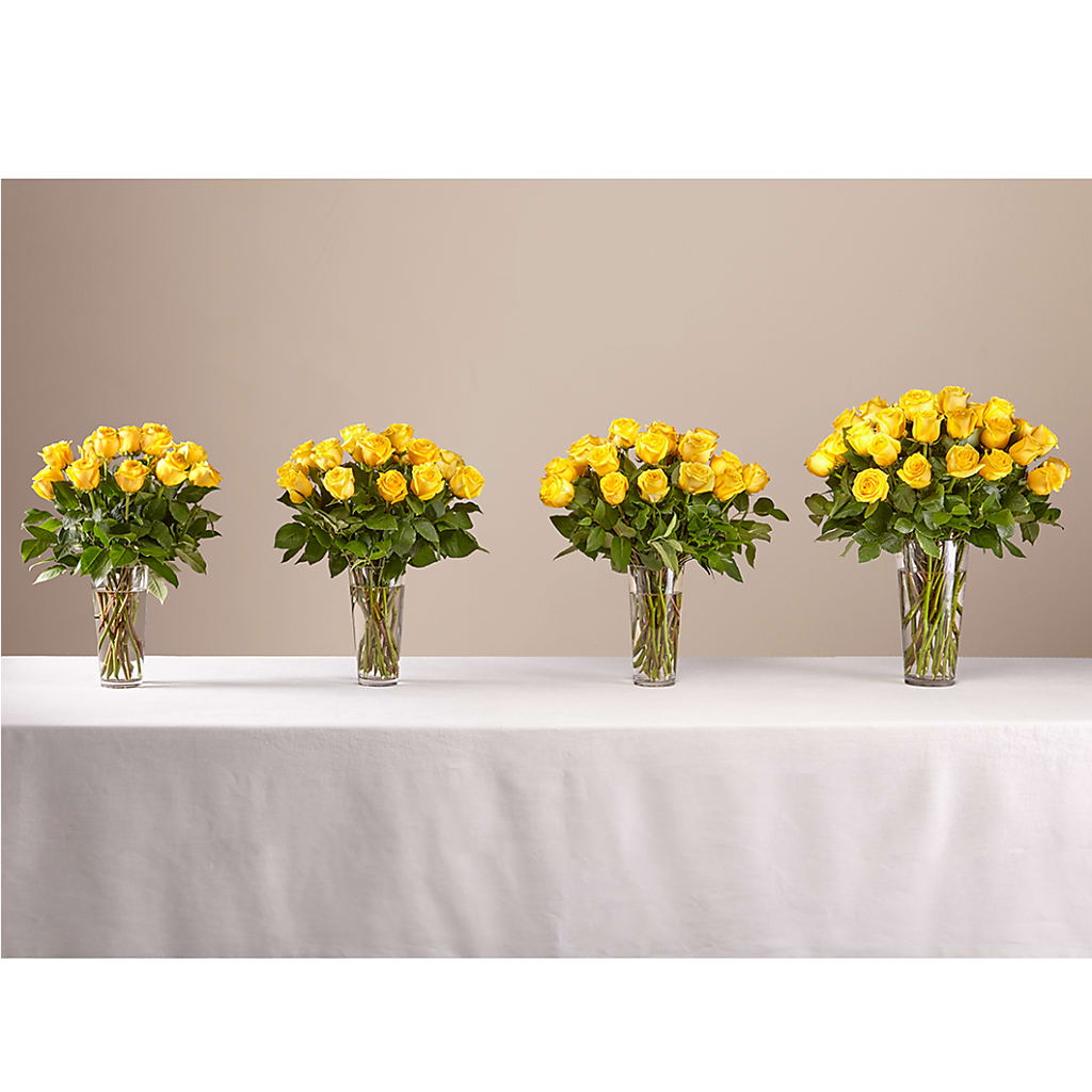 Long Stem Yellow Rose Bouquet – Jose Arrangements, Los Angeles CA