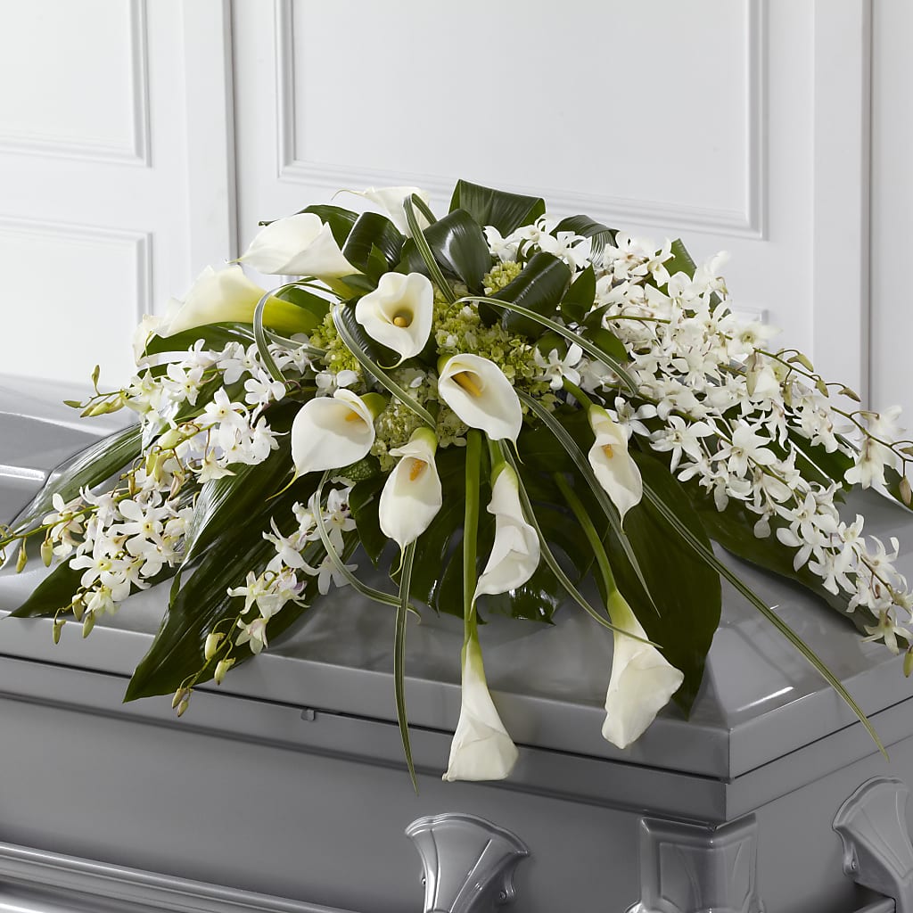 Angel Wings Casket Spray – Jose Arrangements, Los Angeles CA