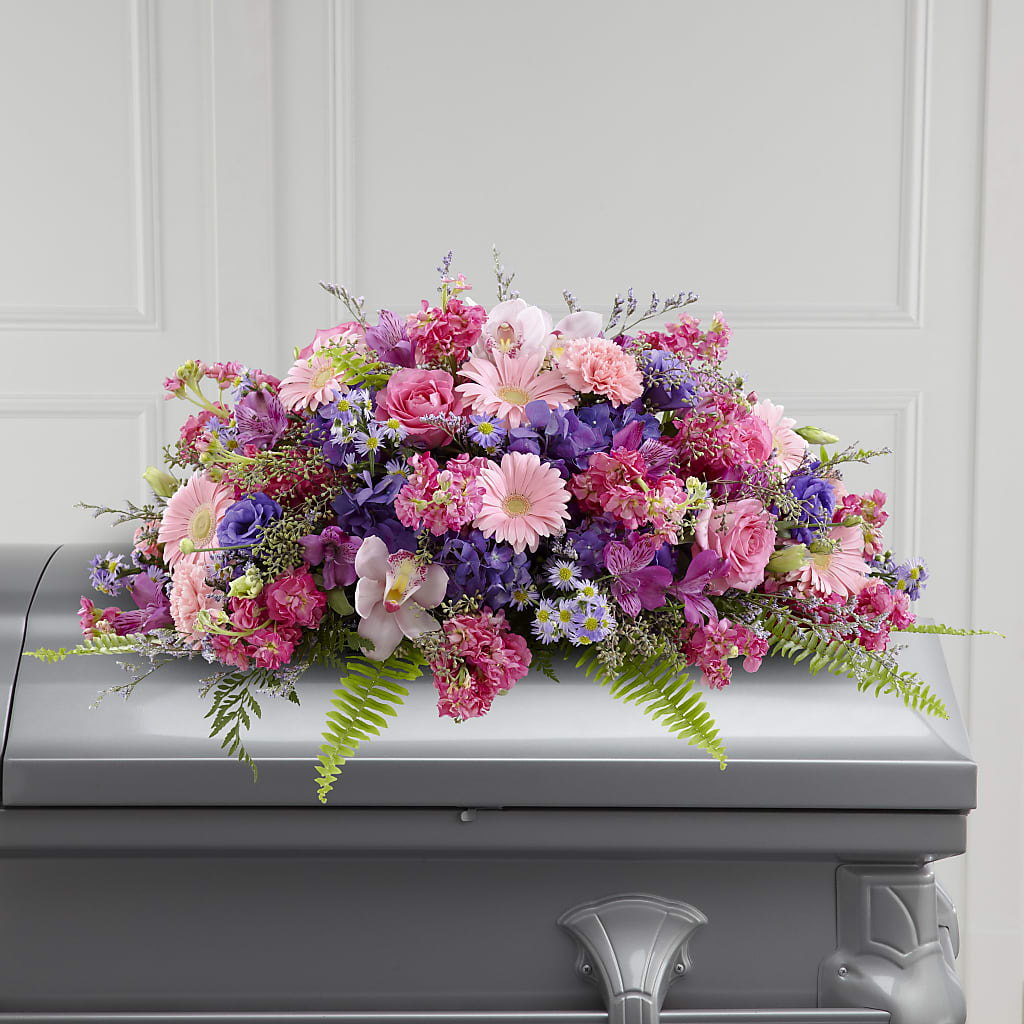 Glorious Garden Casket Spray – Jose Arrangements, Los Angeles CA