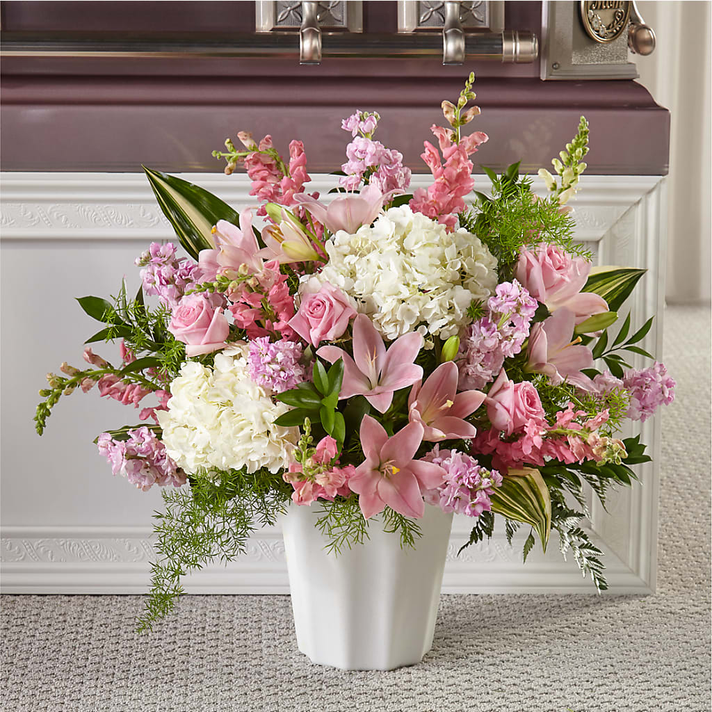 Simply Serene Floor Basket – Jose Arrangements, Los Angeles CA