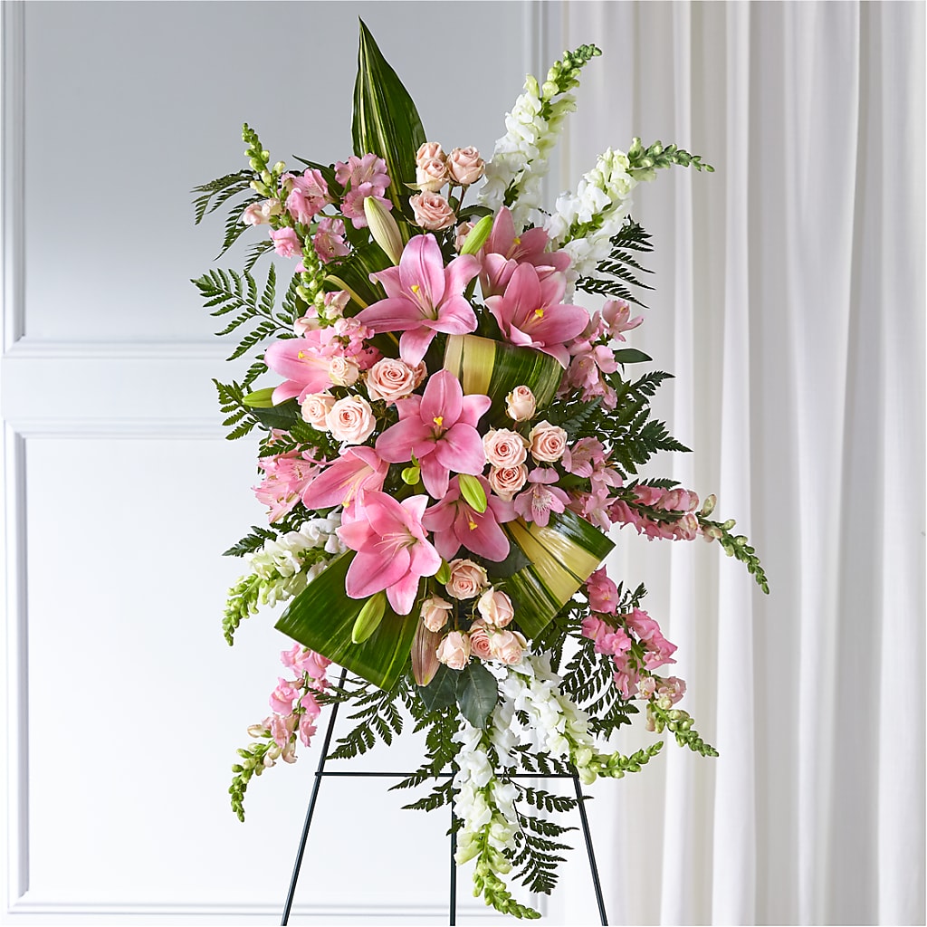 Elegant Embrace Standing Spray – Jose Arrangements, Los Angeles CA