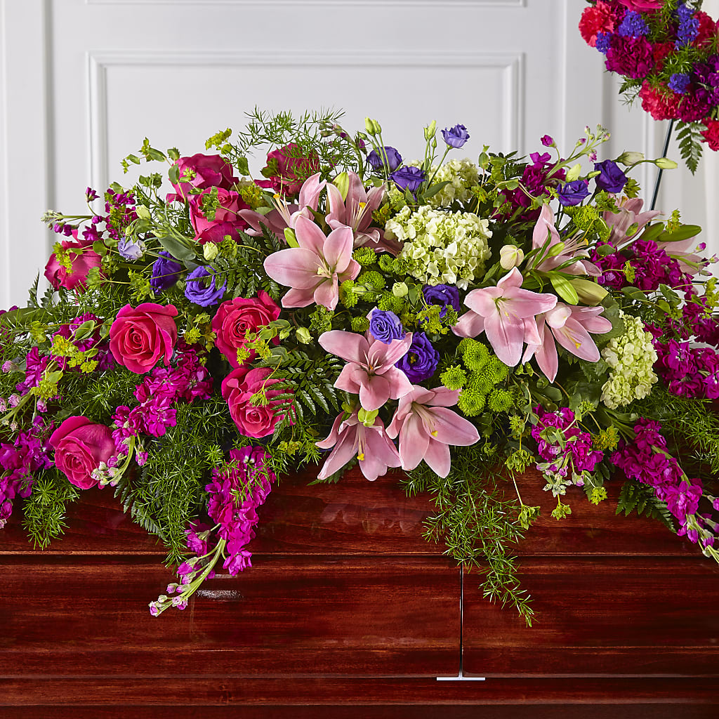 Radiant Tribute Casket Spray – Jose Arrangements, Los Angeles CA
