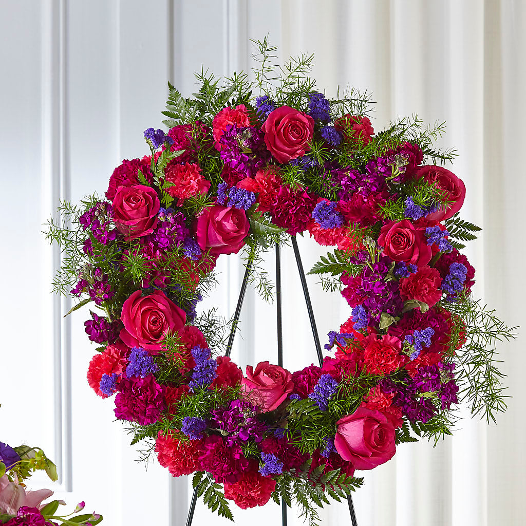 Calming Colors Wreath – Jose Arrangements, Los Angeles CA