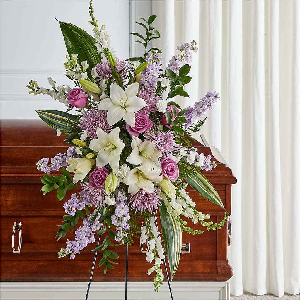 Grateful Hearts Standing Spray – Jose Arrangements, Los Angeles CA