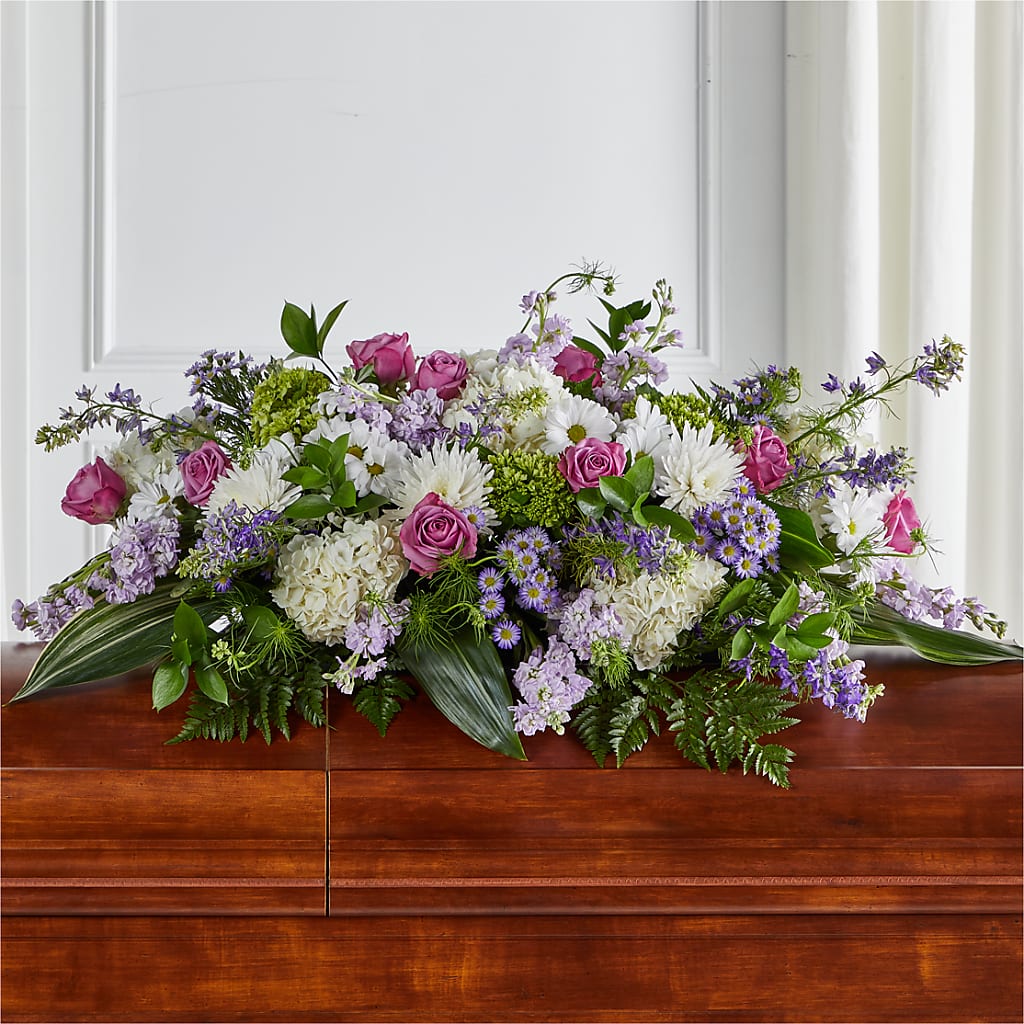Meadows of Serenity Casket Spray – Jose Arrangements, Los Angeles CA