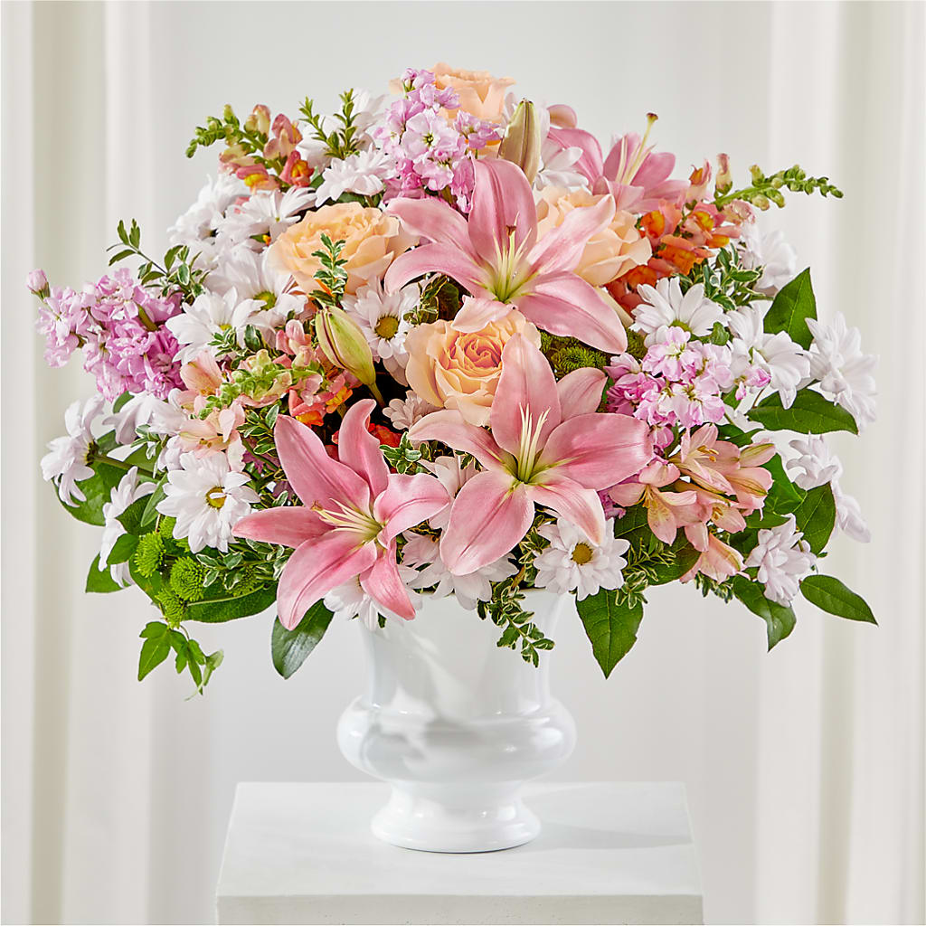 Heartfelt Gesture Urn Arrangement – Jose Arrangements, Los Angeles CA