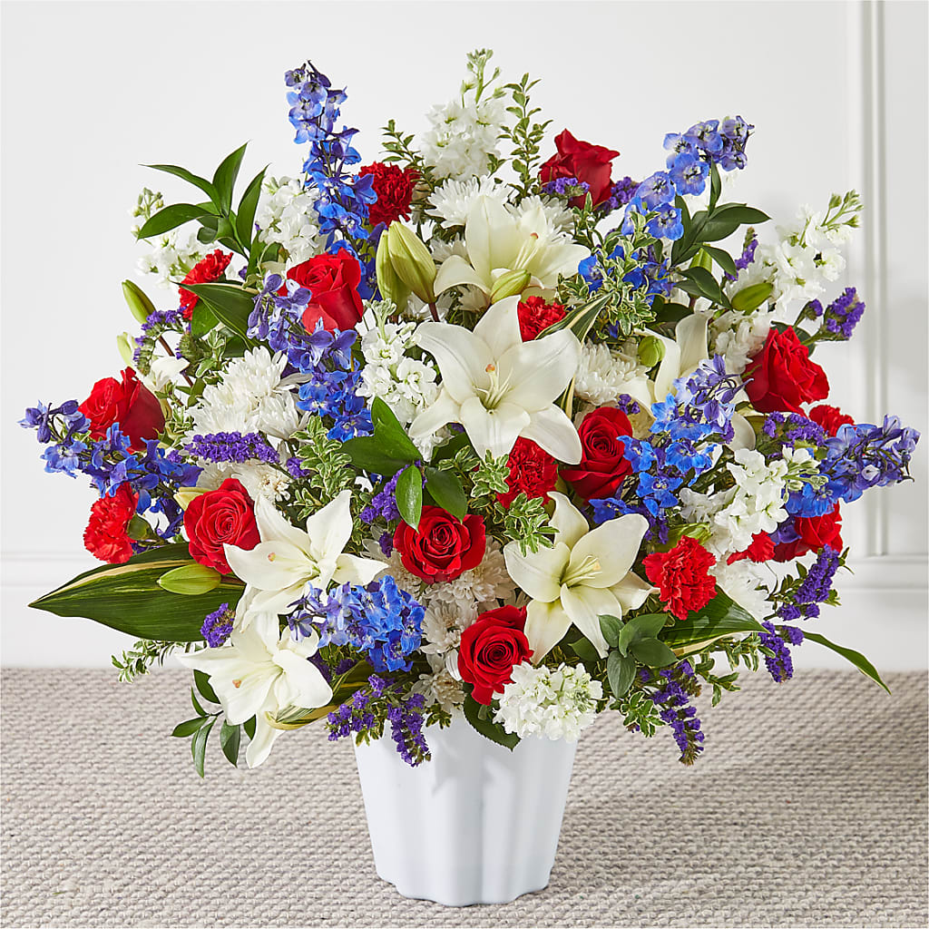Consoled Floor Basket – Jose Arrangements, Los Angeles CA