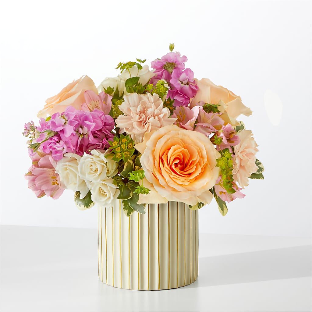 Paradise Bouquet with Ivory Vase – Jose Arrangements, Los Angeles CA
