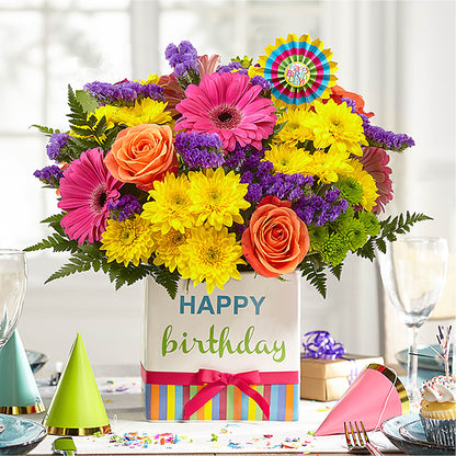 Birthday Brights Bouquet –  Jose Arrangements, Los Angeles CA