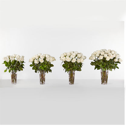 Long Stem White Rose Bouquet –  Jose Arrangements, Los Angeles CA
