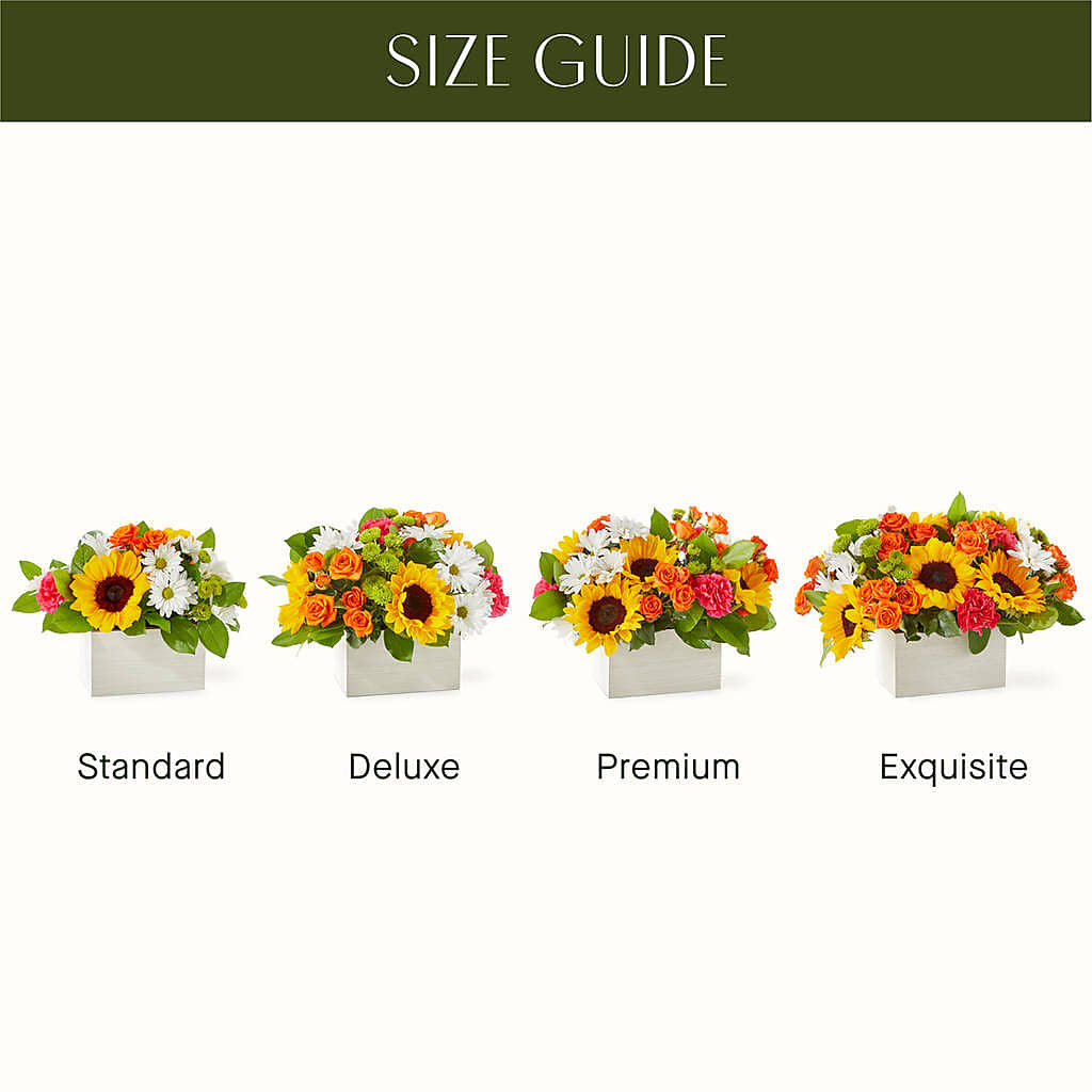 Sun-drenched Blooms Box Bouquet –  Jose Arrangements, Los Angeles CA