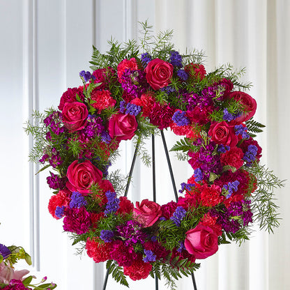 Calming Colors Wreath –  Jose Arrangements, Los Angeles CA