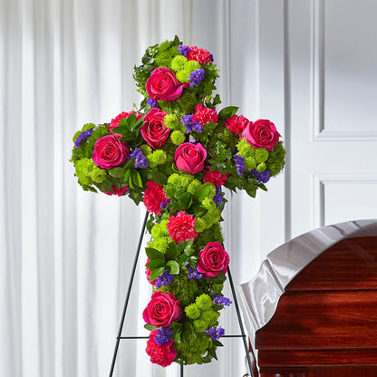 Tribute Rose Floral Cross –  Jose Arrangements, Los Angeles CA