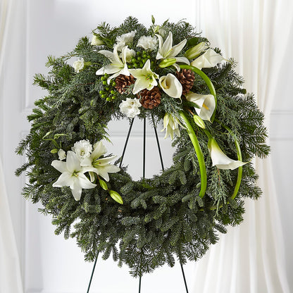 Greens of Hope Wreath –  Jose Arrangements, Los Angeles CA