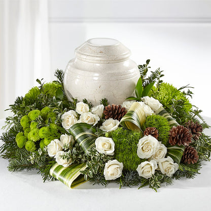 Precious Evergreen Cremation Adornment –  Jose Arrangements, Los Angeles CA