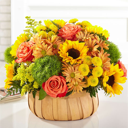 Harvest Sunflower Basket –  Jose Arrangements, Los Angeles CA