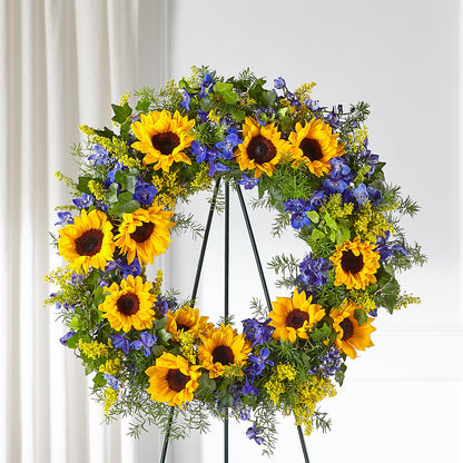 Bright Rays Wreath –  Jose Arrangements, Los Angeles CA