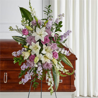 Grateful Hearts Standing Spray –  Jose Arrangements, Los Angeles CA