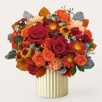 Merlot Bouquet with Ivory Vase –  Jose Arrangements, Los Angeles CA