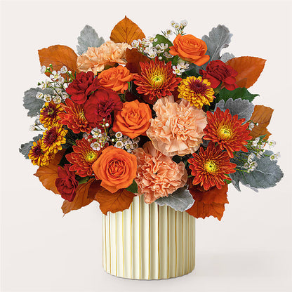 Merlot Bouquet with Ivory Vase –  Jose Arrangements, Los Angeles CA