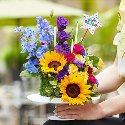 Star of the Day Floral Cake –  Jose Arrangements, Los Angeles CA