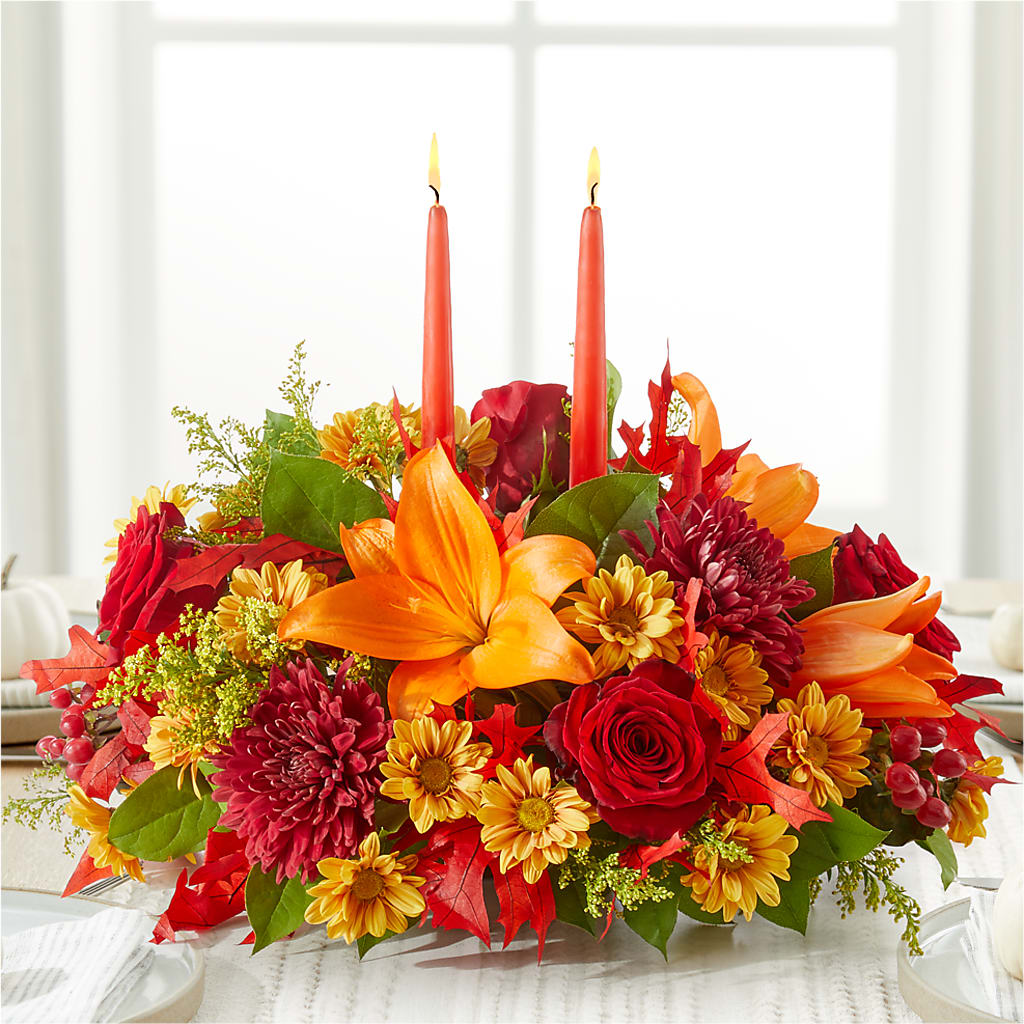 Autumn's Embrace Centerpiece –  Jose Arrangements, Los Angeles CA