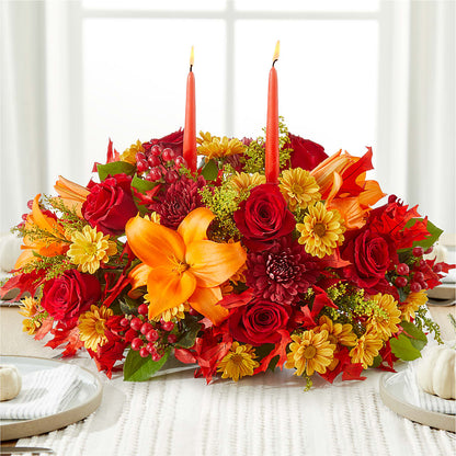 Autumn's Embrace Centerpiece –  Jose Arrangements, Los Angeles CA
